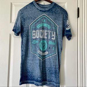 Blue Large Buckle Tee Shirt